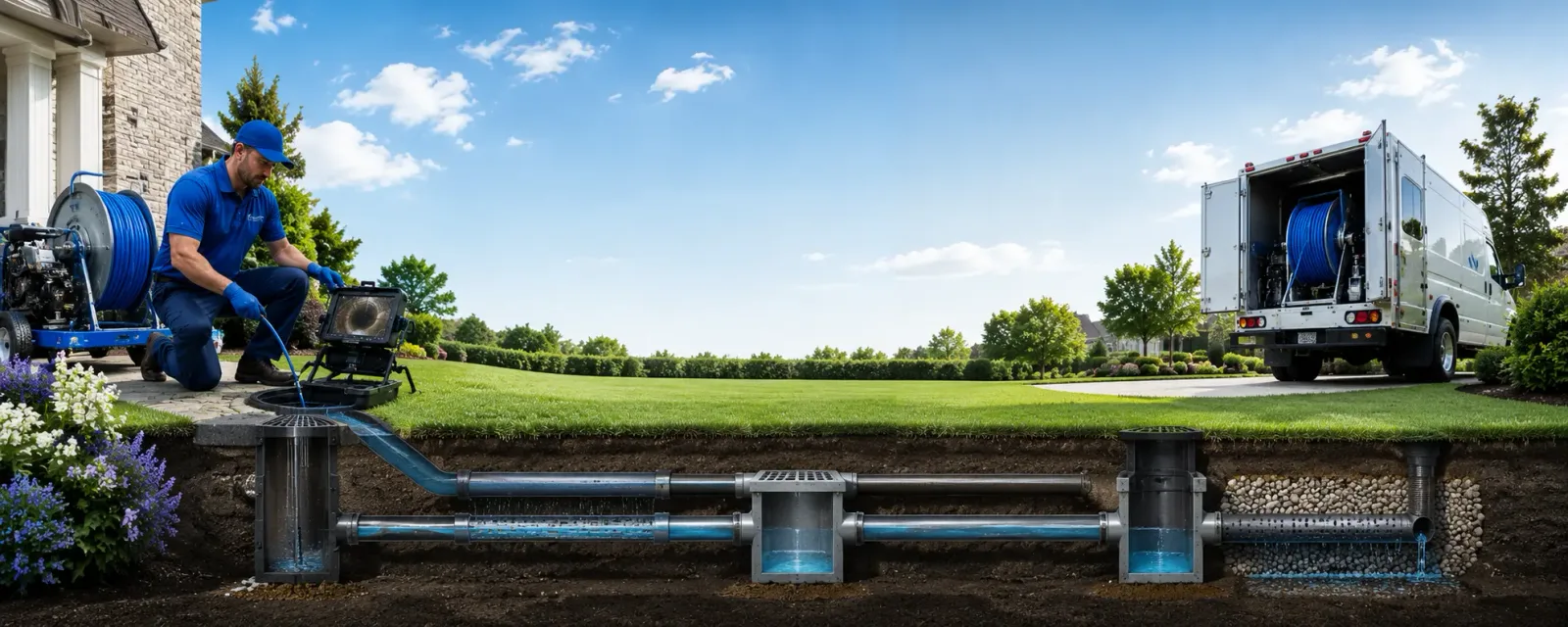 Outdoor drain cleaning information for Lexington, NC